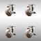 Service Caster 3 Inch 316SS High Temp Glass Filled Nylon Swivel Top Plate Caster Set with Brake SCC-SS31620S314-GFNSHT-TLB-4 - alternate 1